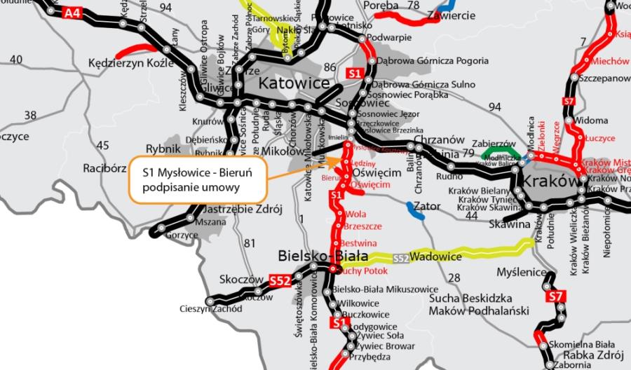Śląskie. Budimex ma umowę na fragment S1 Śląskie. Budimex ma umowę na fragment S1