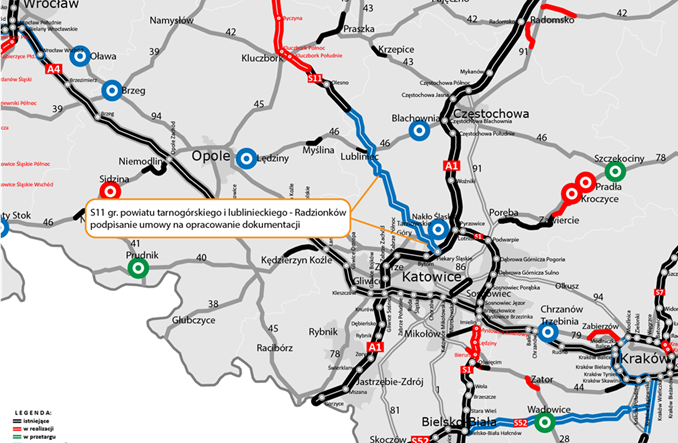 S11. Jest umowa na opracowania dla obwodnicy Tarnowskich Gór