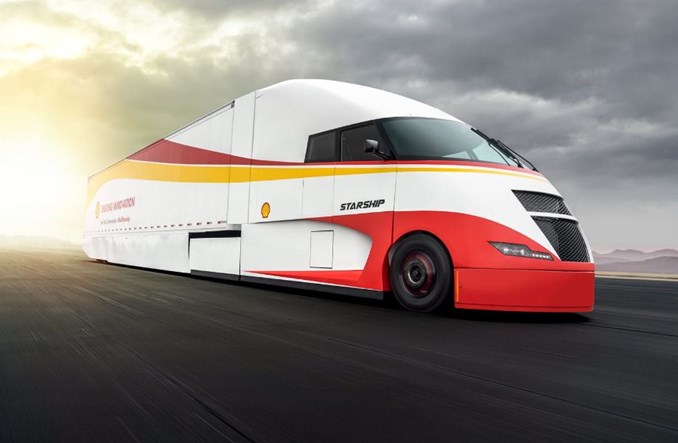 Starship – ekologiczna i ekonomiczna ciężarówka od Shell i AirFlow Truck Cimpany