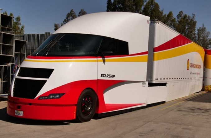 Shell i AirFlow przetestowali ekologiczną ciężarówkę Starship 