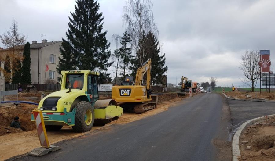 Przejście przez Kolno – 1/3 robót wykonanych Przejście przez Kolno – 1/3 robót wykonanych