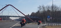 Motocyklowy patrol na autostradzie A4