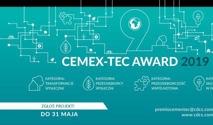 CEMEX ogłasza nabór projektów społecznych w konkursie CEMEX-TEC Award 2019 CEMEX ogłasza nabór projektów społecznych w konkursie CEMEX-TEC Award 2019