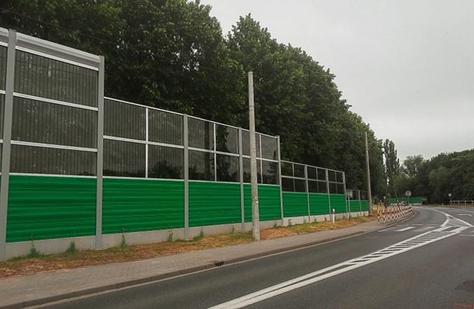 Są już ekrany wzdłuż DK-45 w Raciborzu 