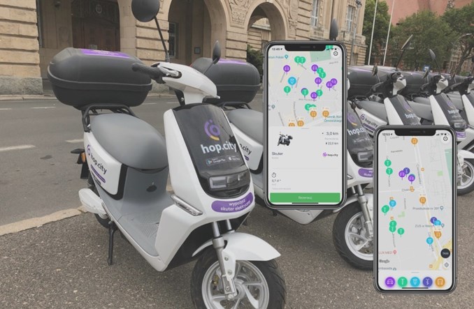 Elektryczne skutery Hop.City wjeżdżają do Vooom