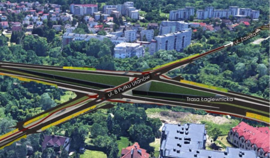 Kraków: projekt nowej ulicy rozluźni korki na Kobierzyńskiej Kraków: projekt nowej ulicy rozluźni korki na Kobierzyńskiej