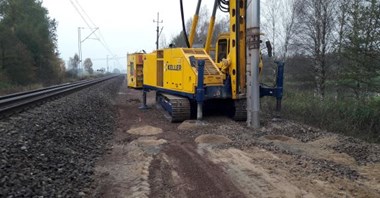 Wzmocnienie nasypu czynnej linii kolejowej nr 353  