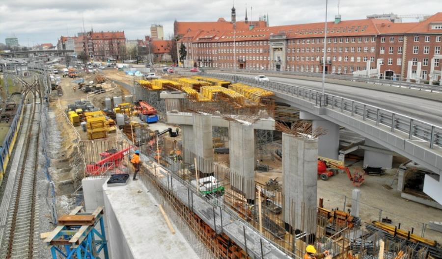 Na wiadukcie Biskupia Górka rozpoczęto montaż drugiej nitki Na wiadukcie Biskupia Górka rozpoczęto montaż drugiej nitki