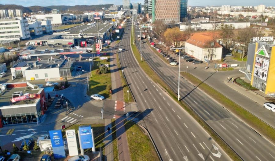 Gdańsk. Al. Grundwaldzka w przebudowie Gdańsk. Al. Grundwaldzka w przebudowie