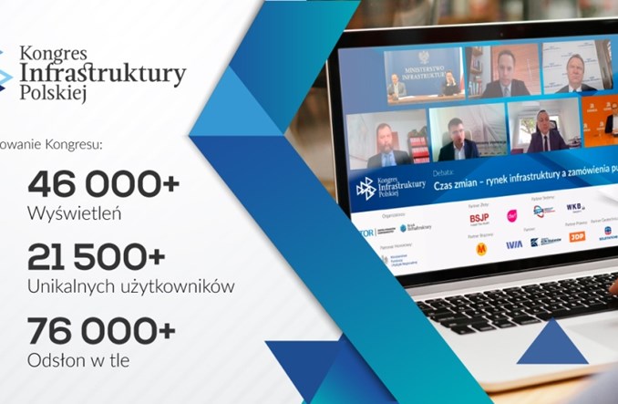 Kongres Infrastruktury Polskiej online za nami. Dziękujemy za Wasz udział!