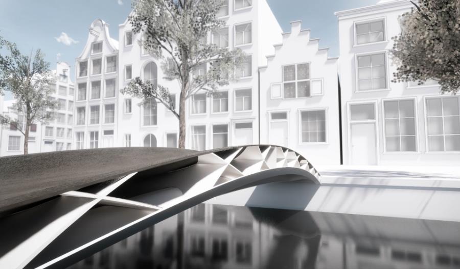 W Rotterdamie zamontują most z recyklingu wydrukowany w 3D W Rotterdamie zamontują most z recyklingu wydrukowany w 3D