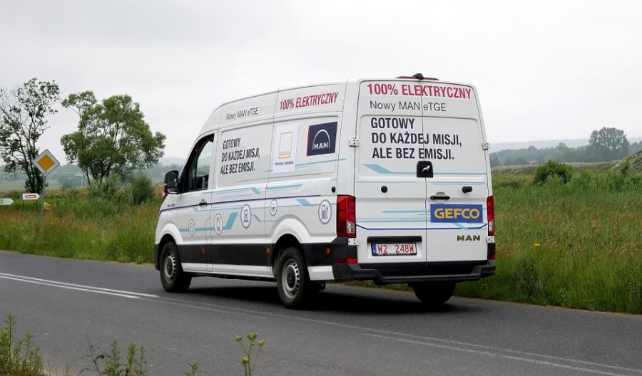 Gefco testuje elektrycznego MANa eTGE Gefco testuje elektrycznego MANa eTGE