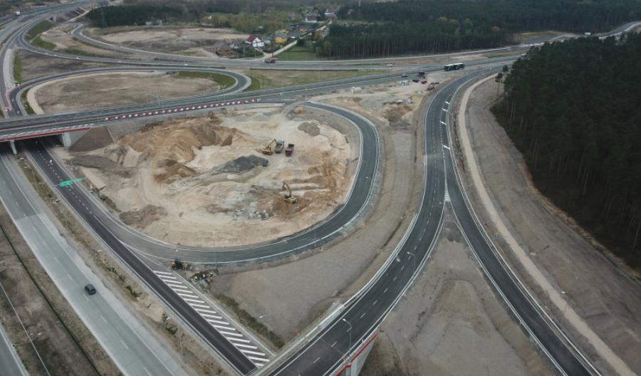 Węzeł Bydgoszcz Zachód na S5 kompletny. Łącznice otwarte Węzeł Bydgoszcz Zachód na S5 kompletny. Łącznice otwarte