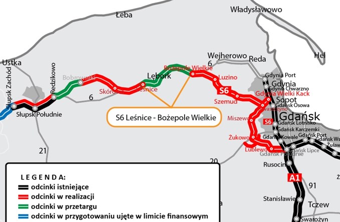 Budimex szykuje się do umowy na S6 Leśnice – Bożepole Wielkie 