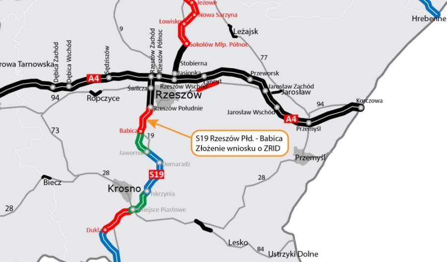 S19 Rzeszów – Babica z tunelem czeka na ZRID S19 Rzeszów – Babica z tunelem czeka na ZRID