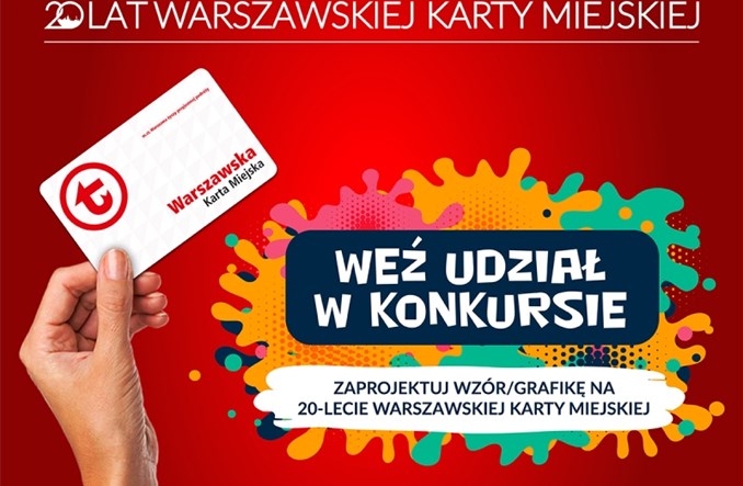 Konkurs - można zaprojektować nową Warszawską Kartę Miejską