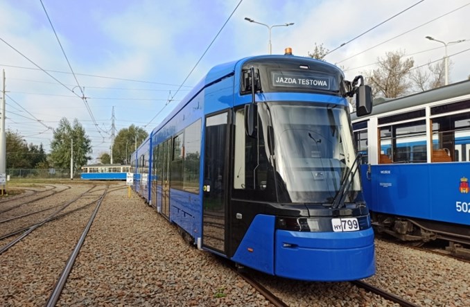 Stadler testuje w Krakowie innowacyjne wózki tramwajowe