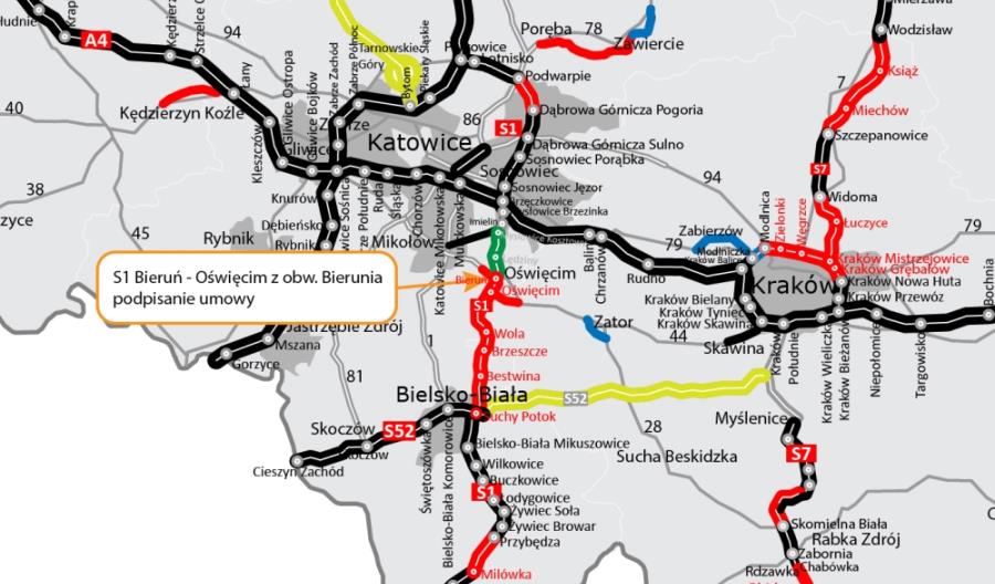 Strabag ma kontrakt na S1 Bieruń – Oświęcim Strabag ma kontrakt na S1 Bieruń – Oświęcim