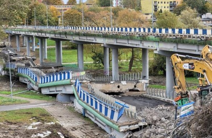 Koszalin. Wznowione prace rozbiórkowe przy wiadukcie na Monte Cassino