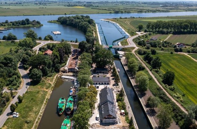 Stopień wodny Przegalina przebudowany