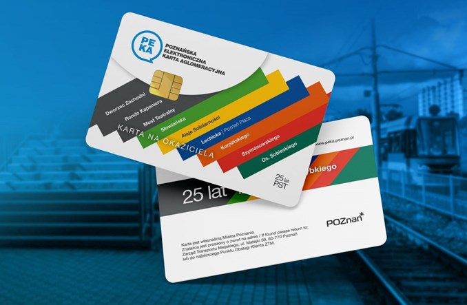 ZTM Poznań wydał specjalną kartę PEKA na 25-lecie Pestki