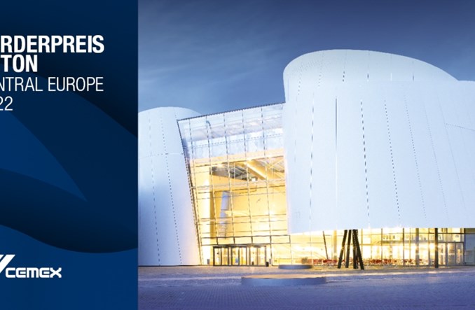 Förderpreis Beton Award Central Europe: CEMEX rozpoczyna 20. edycję prestiżowego konkursu