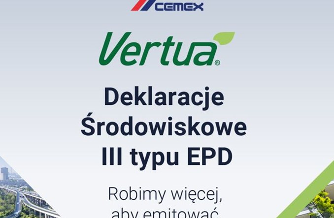 CEMEX w Polsce pierwszy globalnie uzyskał certyfikaty Deklaracji Środowiskowej Produktu 