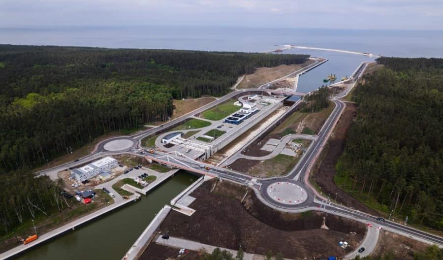 Przekop Mierzei. Nowe magazyny w Tolkmicku Przekop Mierzei. Nowe magazyny w Tolkmicku