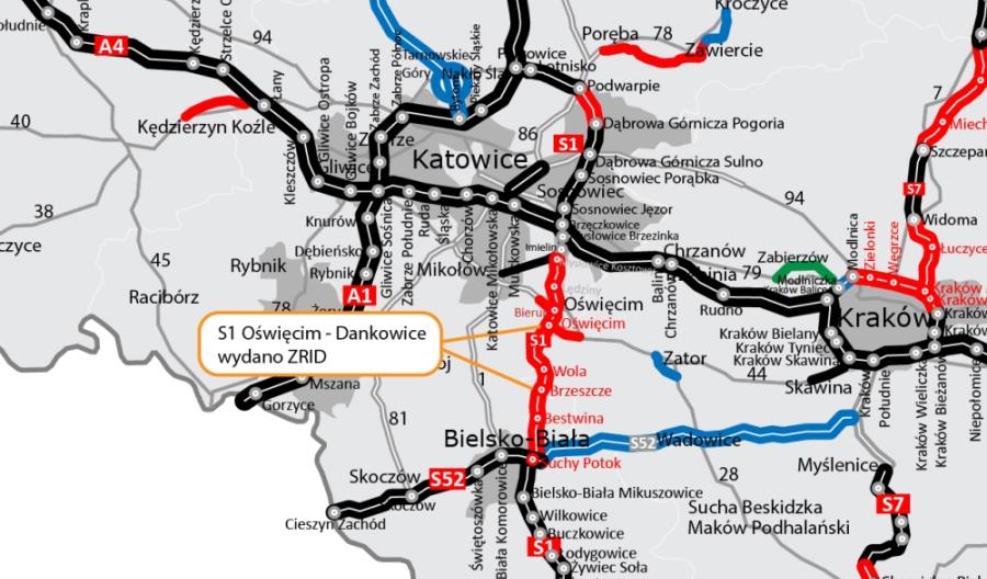 S1 Oświęcim – Dankowice ma ZRID S1 Oświęcim – Dankowice ma ZRID