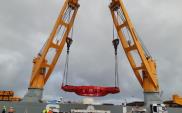TBM, który wydrąży tunel S19 płynie do Polski [zdjęcia]