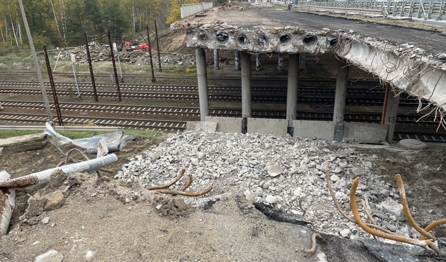 Bydgoszcz. Transport węgla wstrzymuje budowę wiaduktu Bydgoszcz. Transport węgla wstrzymuje budowę wiaduktu