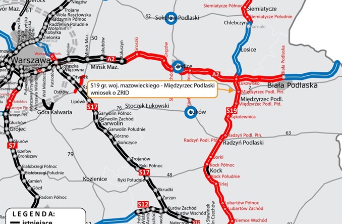 S19 do Międzyrzeca Podlaskiego zaprojektowana. Czeka na ZRID