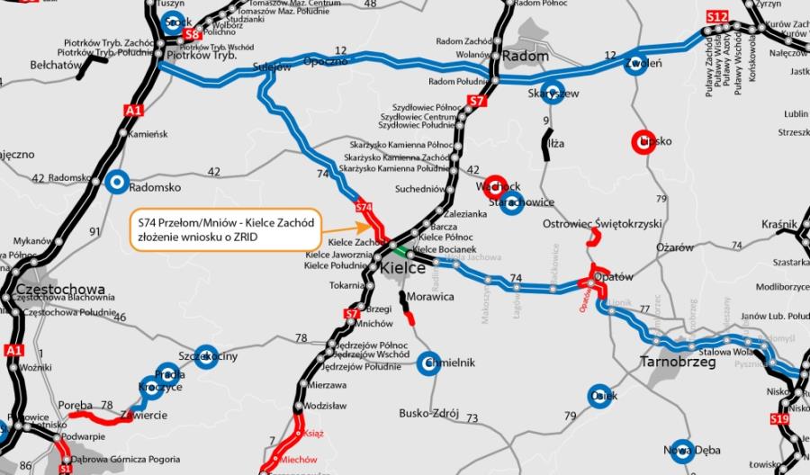 Mirbud zakończył projektowanie S74 Kielce – Mniów Mirbud zakończył projektowanie S74 Kielce – Mniów