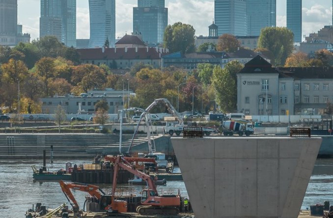 CEMEX Polska dostarczył beton na budowę mostu pieszo-rowerowego w Warszawie