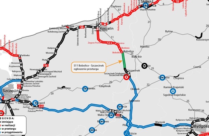 Rusza przetarg na ostatni fragment S11 w woj. zachodniopomorskim