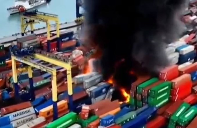 Płonie port Iskenderun w Turcji. Skutki trzęsienia ziemi dla infrastruktury