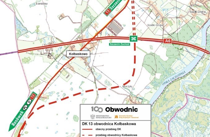 Zachodniopomorskie. Jest ZRID na obwodnicę w ciągu DK-13