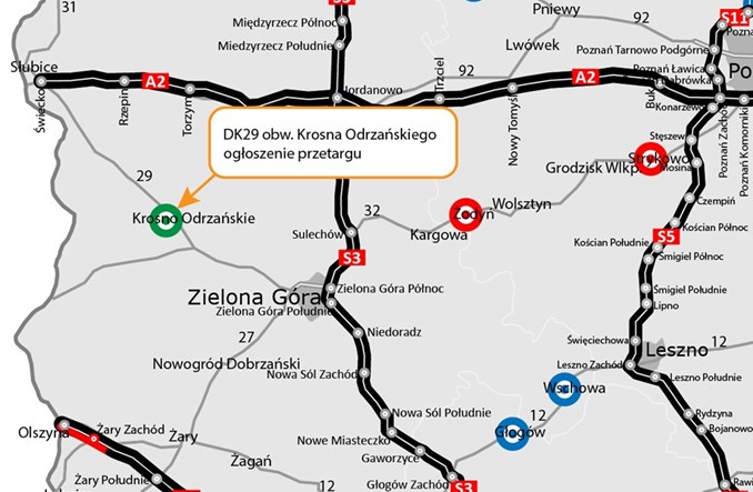 GDDKiA szuka wykonawcy obwodnicy Krosna Odrzańskiego
