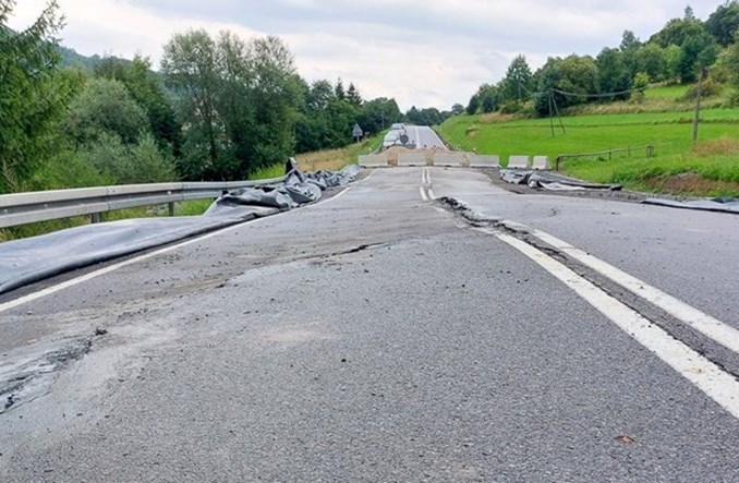 Osuwisko na DK 28 w Małopolsce. Kiedy otwarcie drogi?
