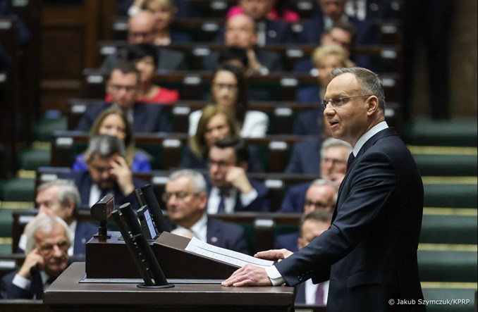 Prezydent w nowym Sejmie o CPK i portach 