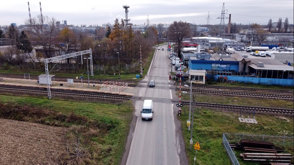 Przejazd kolejowo-drogowy na ul. Blokowej w Krakowie