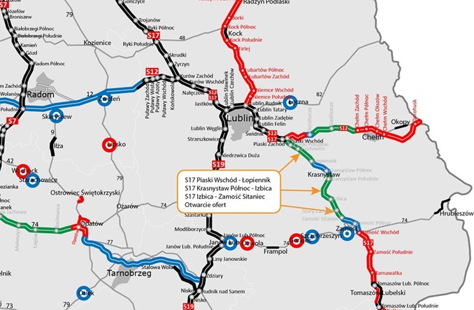 Mostostal Warszawa oraz Intercor z szansą na kontrakty przy S17