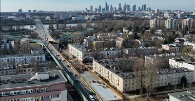 Warszawa. Nowy beton na wiadukcie Trasy Łazienkowskiej na Saskiej Kępie