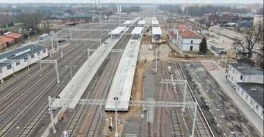 Rail Baltica – postępują prace na stacji i wiaduktach w Ełku [zdjęcia]