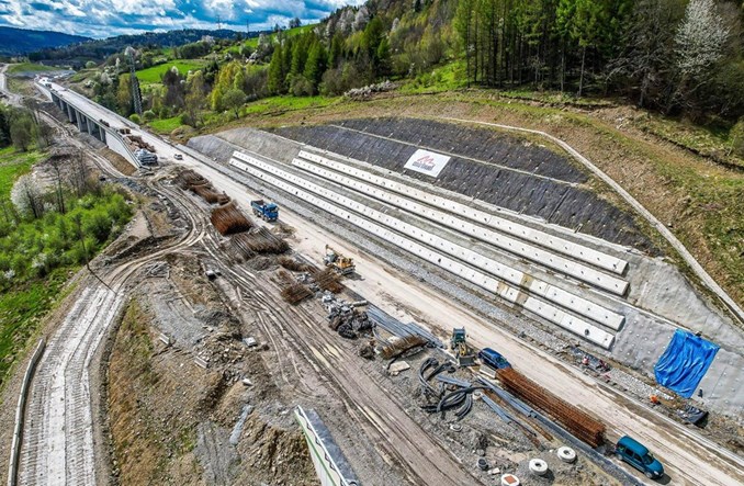 75% zaawansowanie prac na budowie S1 Przybędza – Milówka