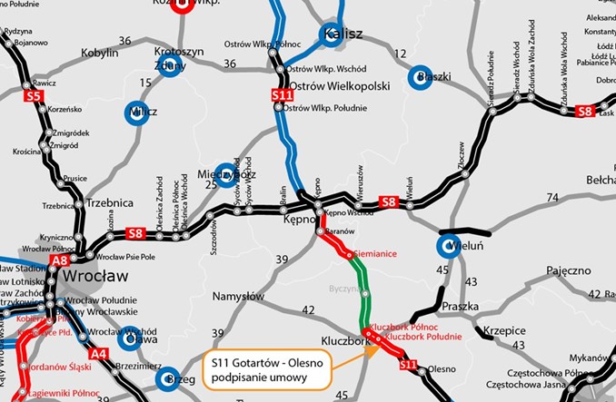 Kompletuje się  S11 w woj. opolskim