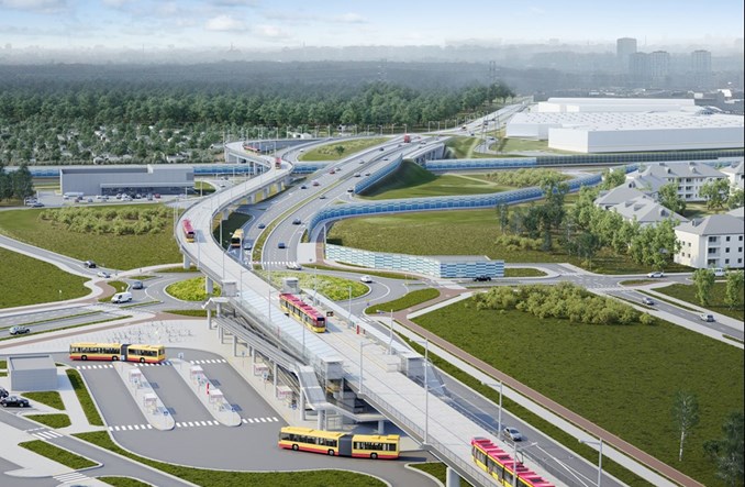 Warszawa. Tramwaj na Gocław i Zieloną Białołękę z KPO