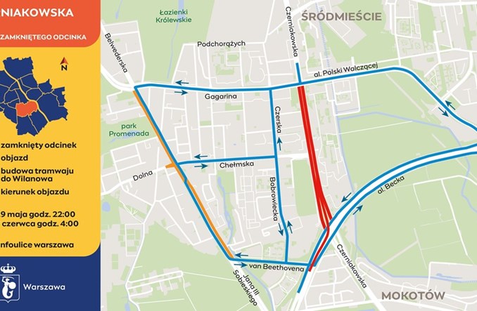 Warszawa. Ruszy remont na Czerniakowskiej