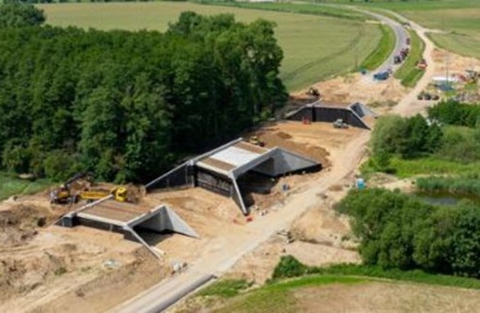 Lubuskie. Obwodnica Strzelec Krajeńskich na ostatniej prostej 