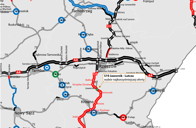S19: Jawornik – Lutcza  dla konsorcjum Gülermak i Budimex